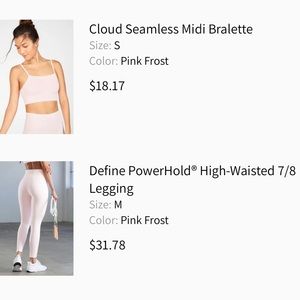 Fabletics workout set